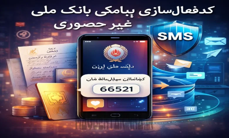 کد فعال سازی اس ام اس بانک ملی غیر حضوری
