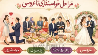 مراحل خاستگاری تا عروسی