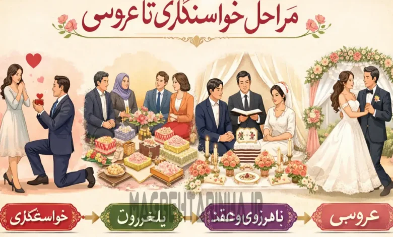 مراحل خاستگاری تا عروسی