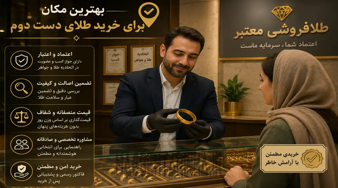 بهترین مکان برای خرید طلای دست دوم