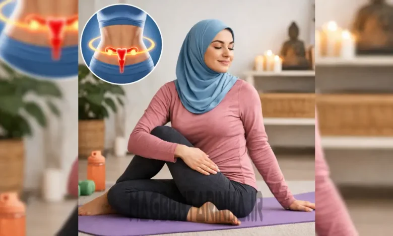 ورزش یوگا برای لاغری شکم و تنبلی تخمدان